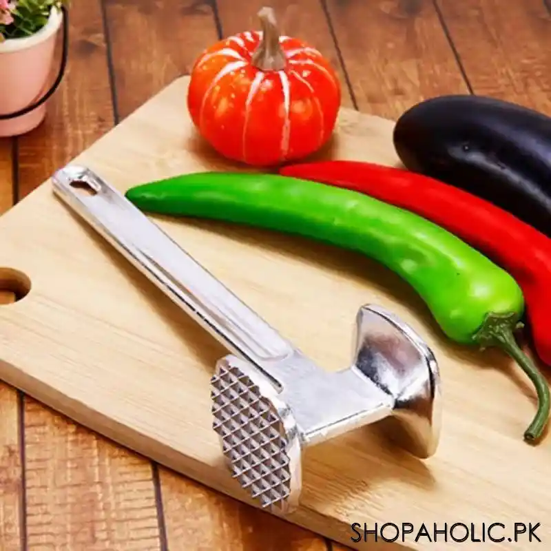 Aluminum Double Side Meat Tenderizer With Hammer