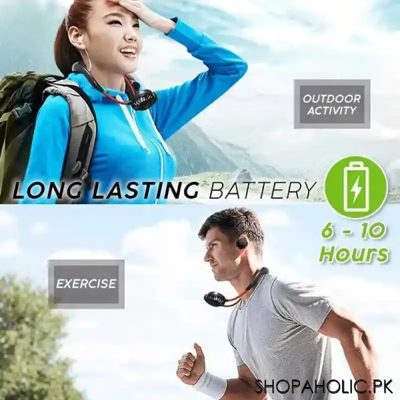 Amazing Rechargeable Portable Hanging Neck Sports Fan