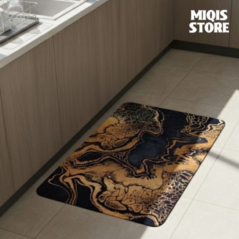 Anti Slip Water Absorbent Runner With Mat (Extra Large Design 2)