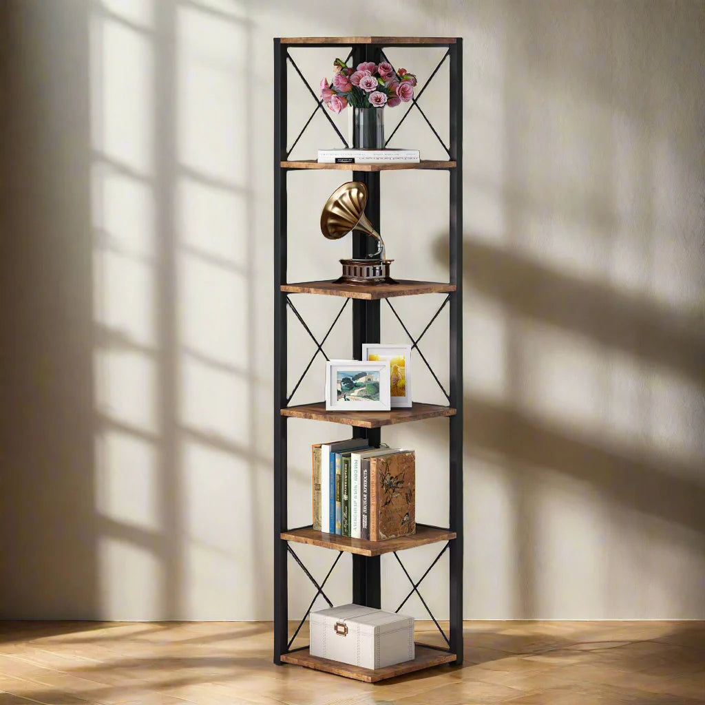 Plinth Bookcase Storage Organizer Rack by Metallics Home