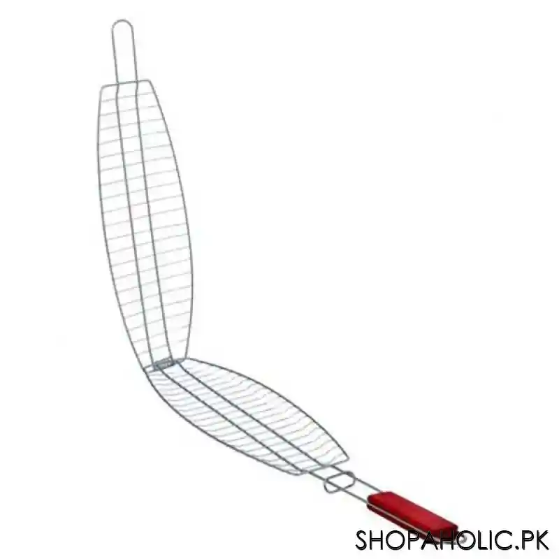 Barbeque Fish Grill with Wooden Handle
