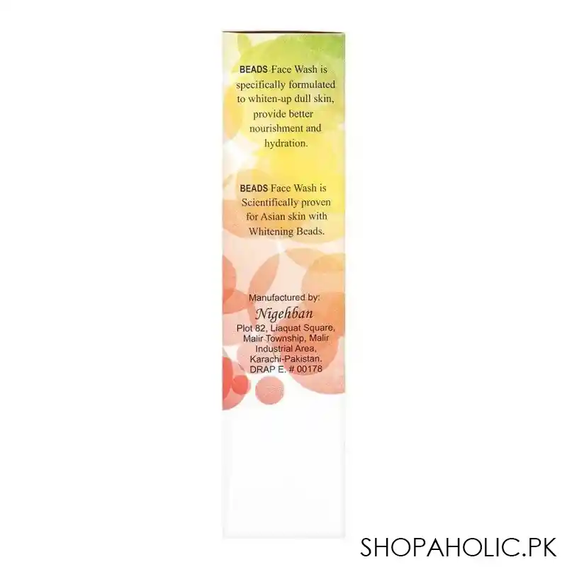 Beads Whitening Face Wash, For Asian Skin, 120ml