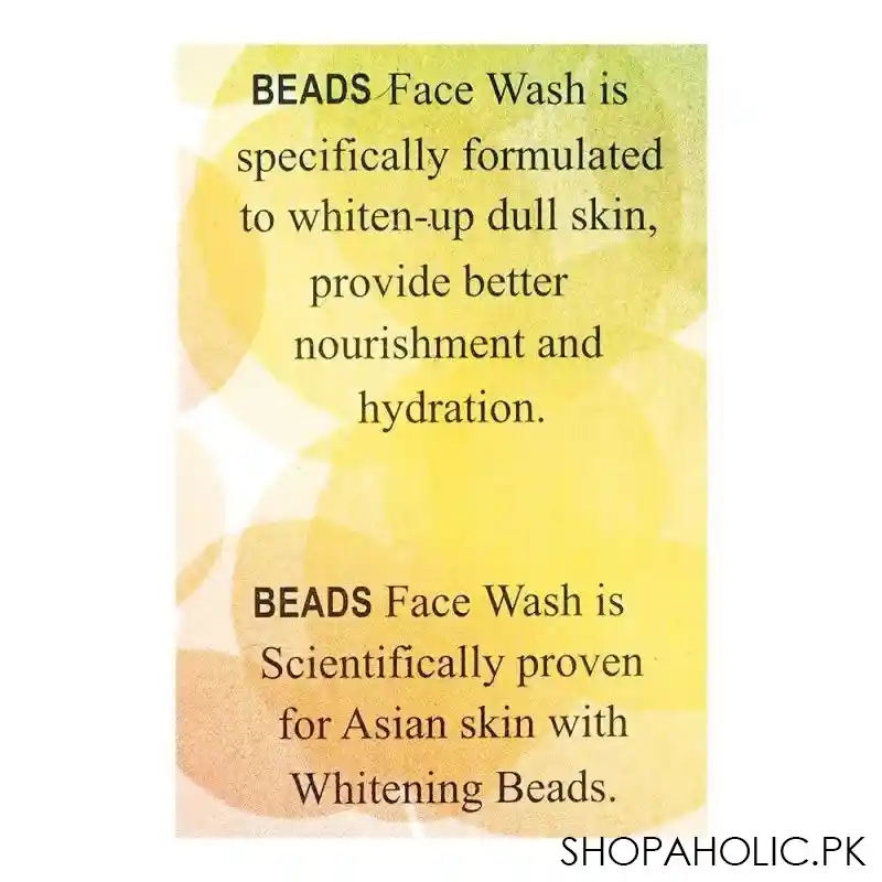 Beads Whitening Face Wash, For Asian Skin, 120ml