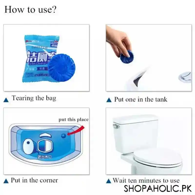 Blue Toilet Flush Cleaner