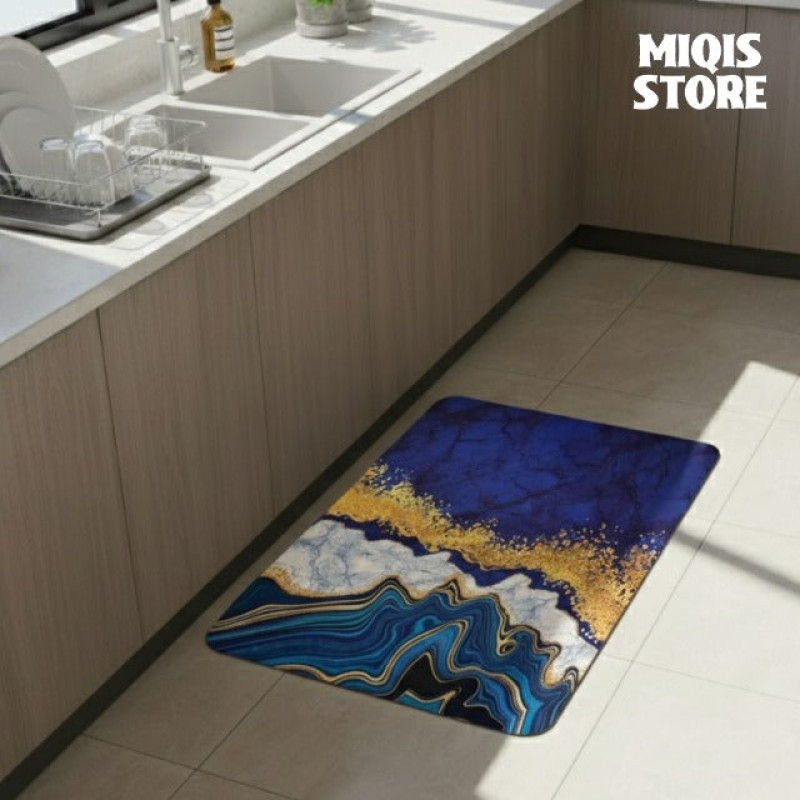 Anti Slip Water Absorbent Runner With Mat (Medium Design 57)