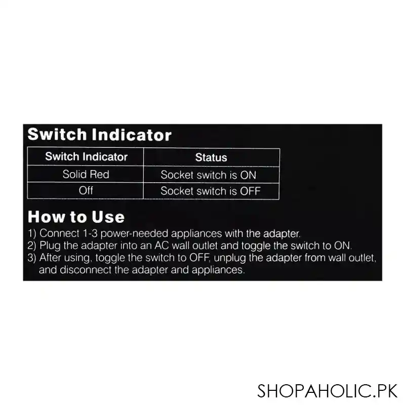 Camelion 3 Socket Universal Adapter, 240V, CMS-G140