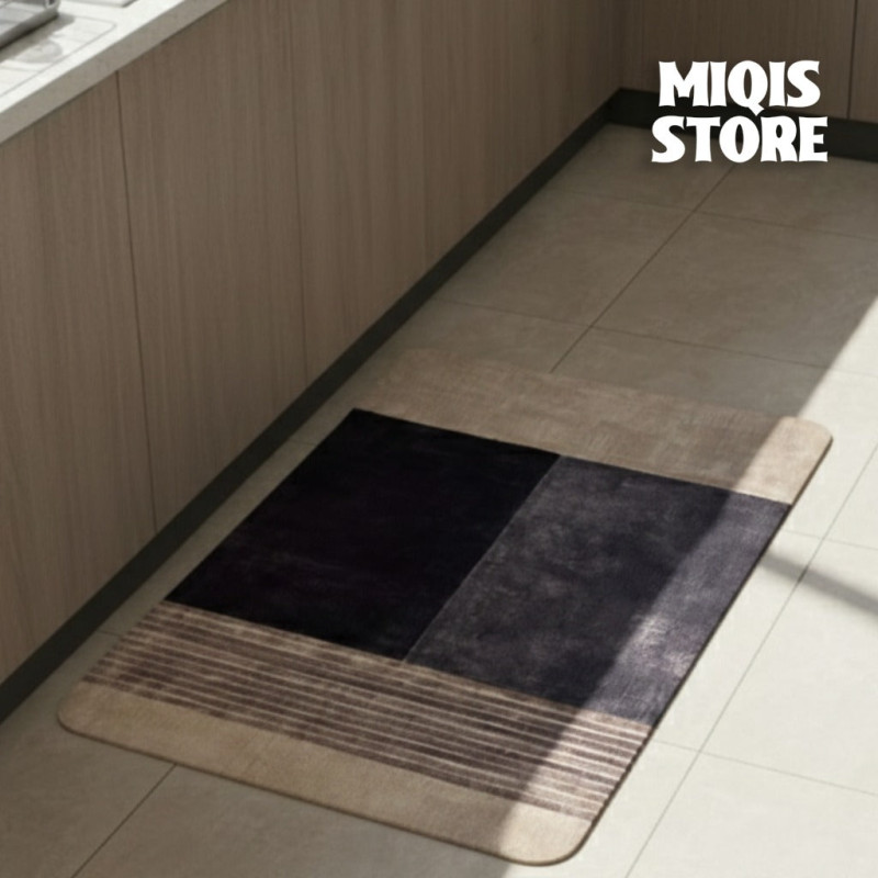 Anti Slip Water Absorbent Runner With Mat (Extra Large Design 34)