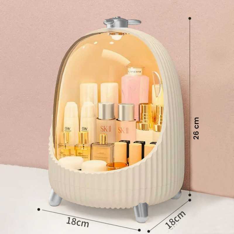 Cosmetic Display Cases With Drawer & LED