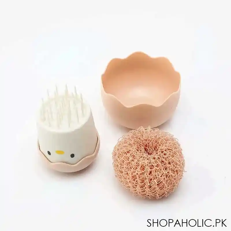 Cute Eggshell Kitchen Cleaning Brush
