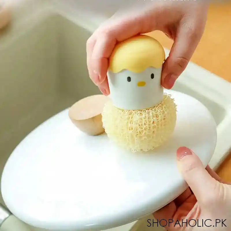 Cute Eggshell Kitchen Cleaning Brush