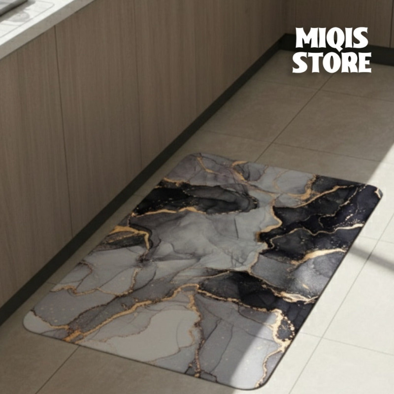 Anti Slip Water Absorbent Runner With Mat (Large Design 42)