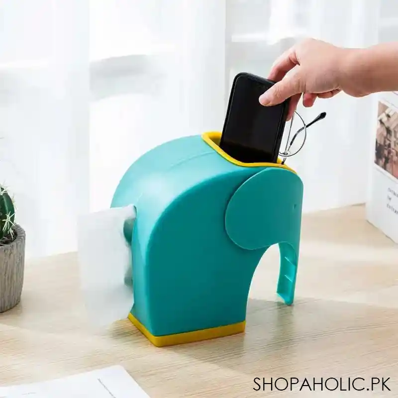 Desktop Modern Elephant Creative Storage Paper Extraction Box Multifunctional Plastic Tissue Box
