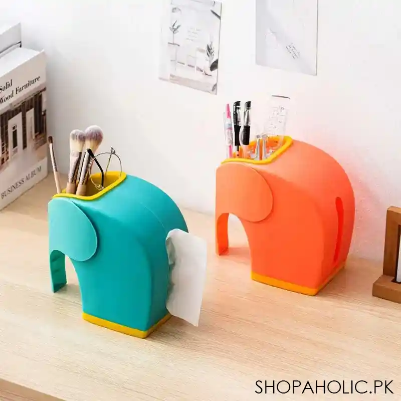 Desktop Modern Elephant Creative Storage Paper Extraction Box Multifunctional Plastic Tissue Box