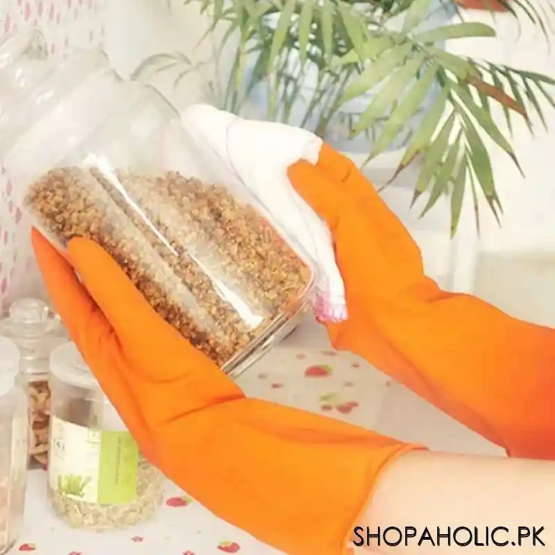 Dolphin Latex Household Dishwashing Gloves - Pair