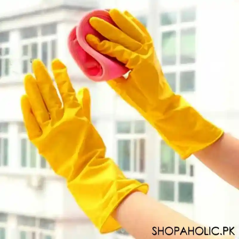 Dolphin Latex Household Dishwashing Gloves - Pair