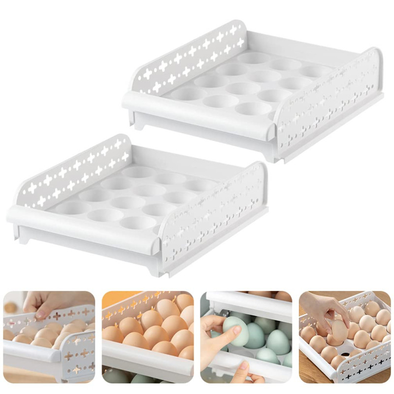 Drawer Type 40 Grids Egg Storage Box