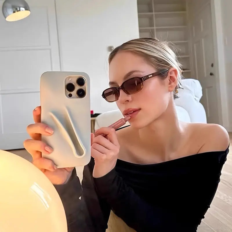 Silicone iPhone Case With Lipstick Holder