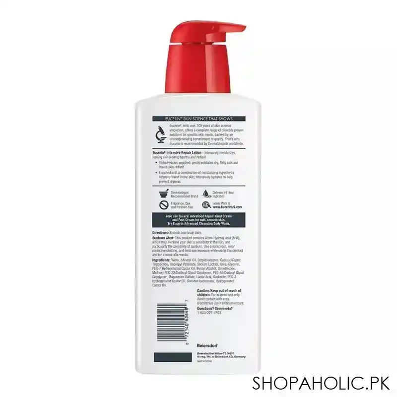 Eucerin Intensive Repair Very Dry Flaky Skin Lotion, Fragrance-Free, 625ml