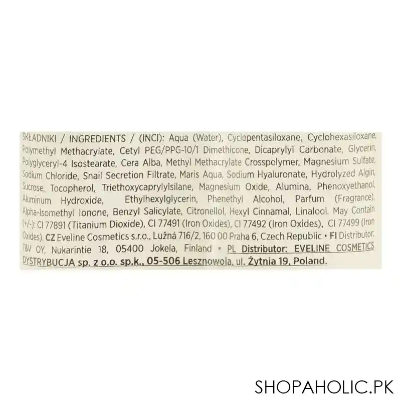 Eveline Satin Matt 4in1 Mattifying & Covering Foundation, 101, Ivory
