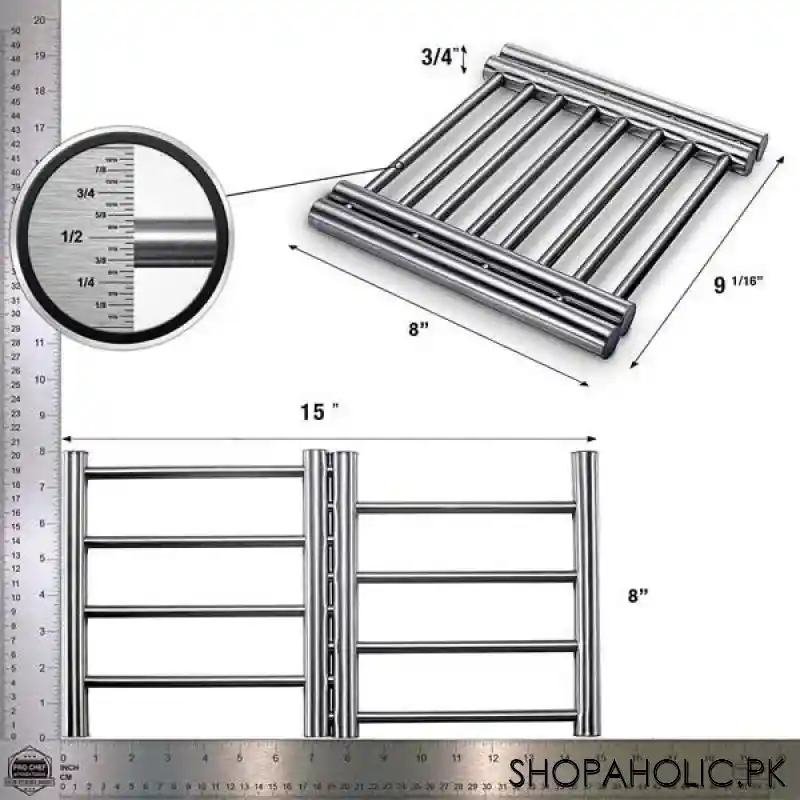 Extendable Stainless Steel Slider Coaster Pot Holder Rack