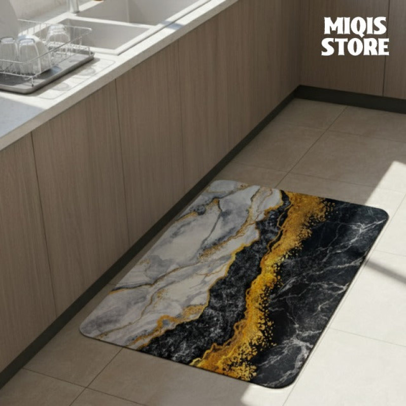 Anti Slip Water Absorbent Runner With Mat (Large Design 22)