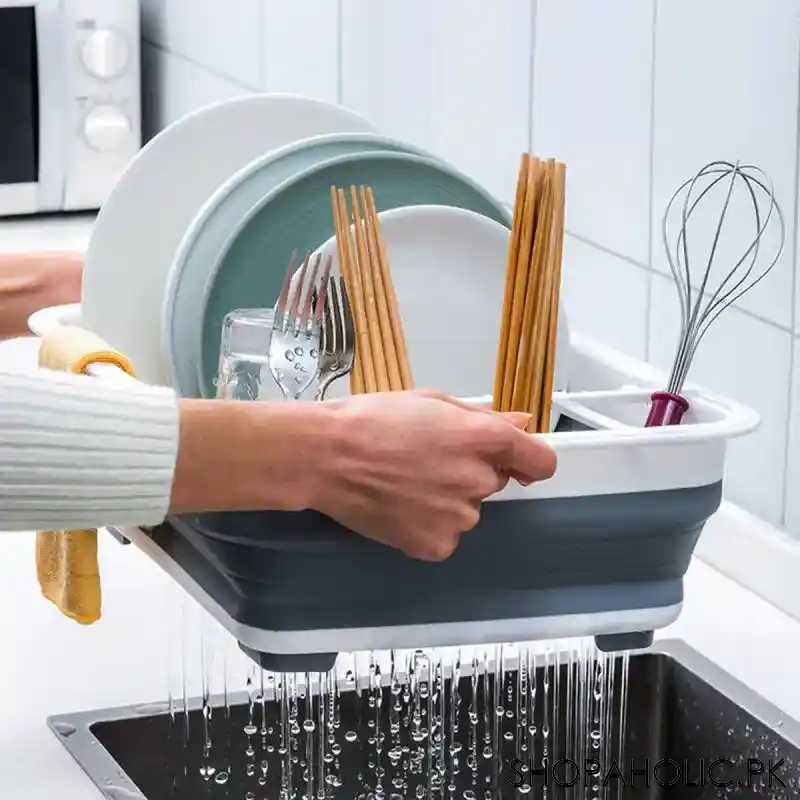 Folding Dish Drainer Rack