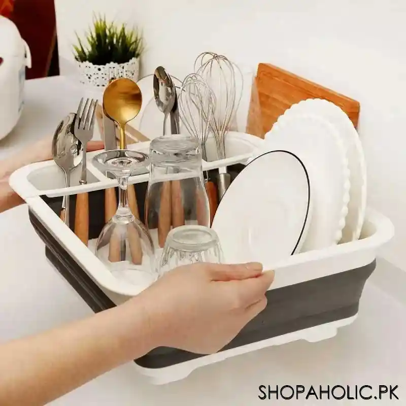 Folding Dish Drainer Rack