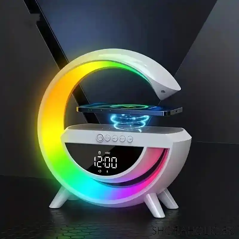 G Lamp Speaker With Digital Clock