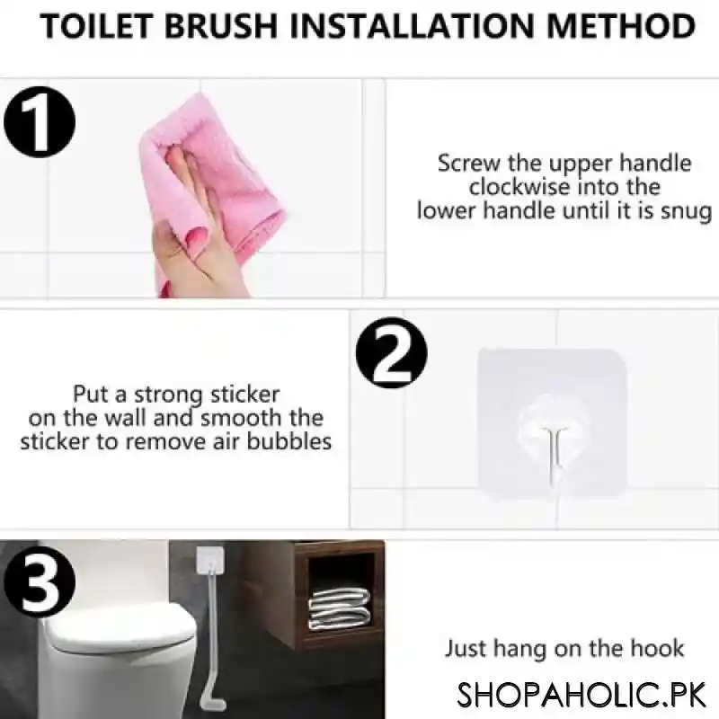 Golf Toilet Cleaning Brush with Hook
