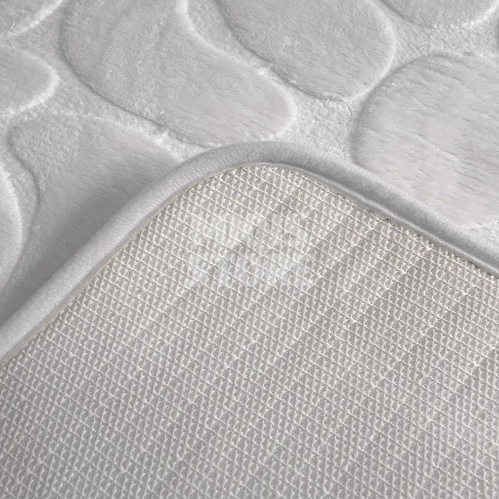 Pebble Stone Water Absorbent Mat (Medium Light Gray)