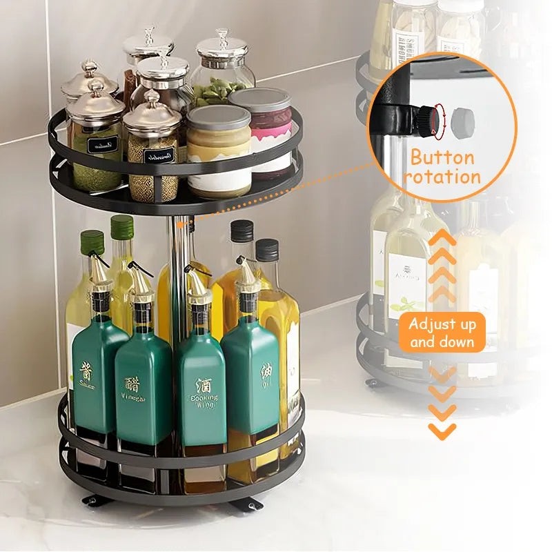 360Â° Rotatable Metal Storage Organizer by MATRIX