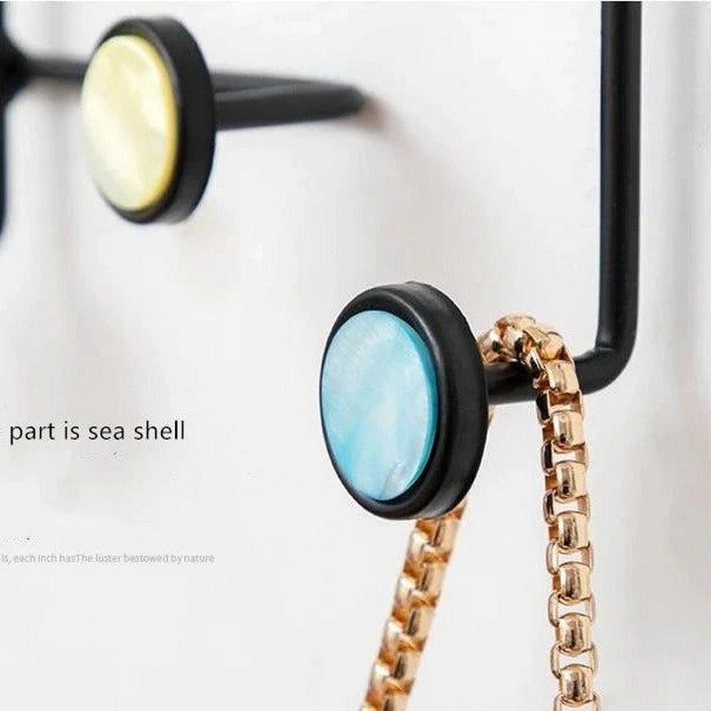 Nordic Style Wall Shelf With Hooks