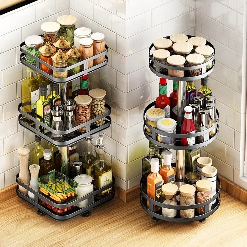 360Â° Rotatable Metal Storage Organizer by MATRIX