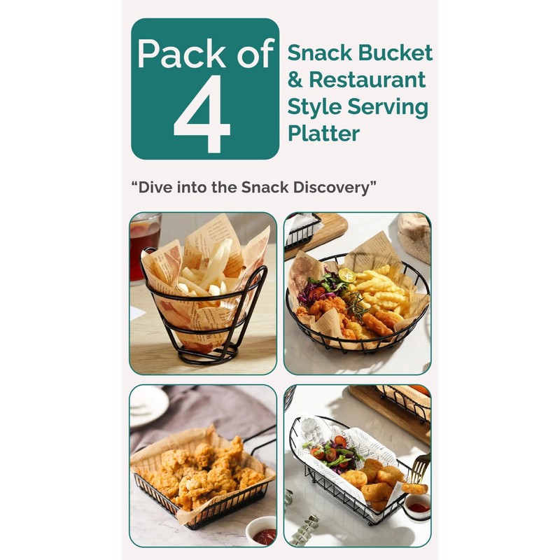 Snack Buckets (Pack of 4)