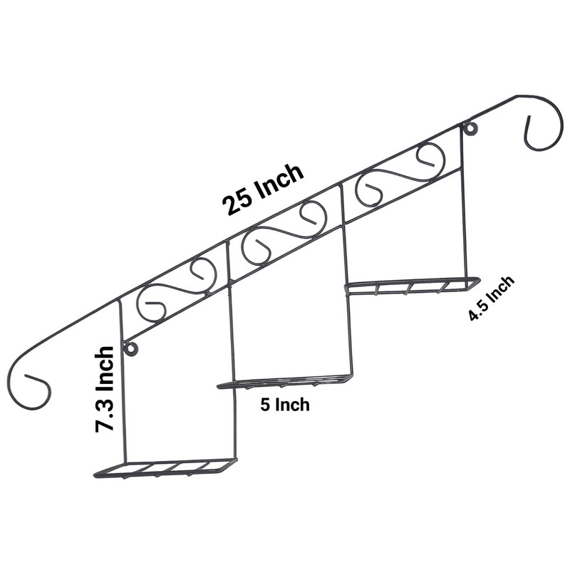 Staircase Floral Display Wall Basket