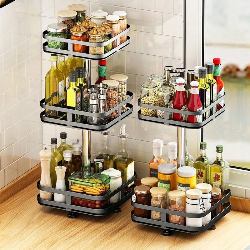 360Â° Rotatable Metal Storage Organizer by MATRIX