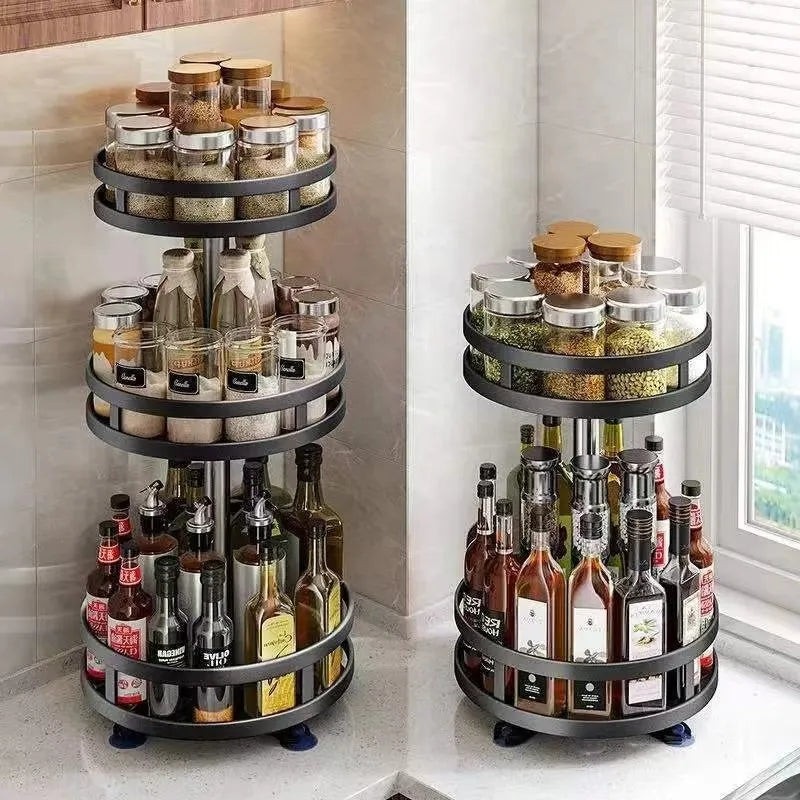 360Â° Rotatable Metal Storage Organizer by MATRIX