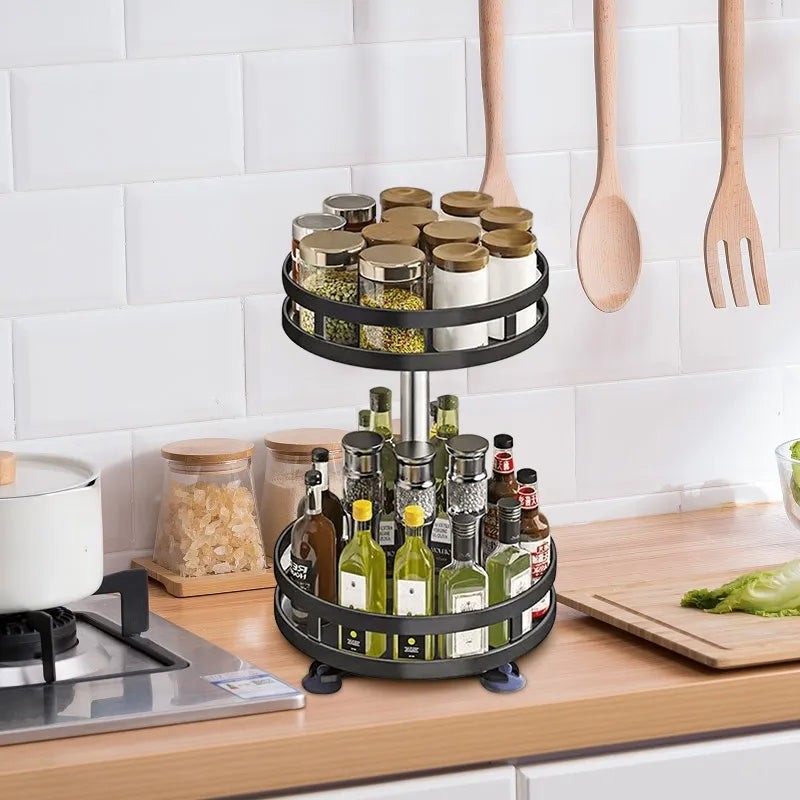 360Â° Rotatable Metal Storage Organizer by MATRIX