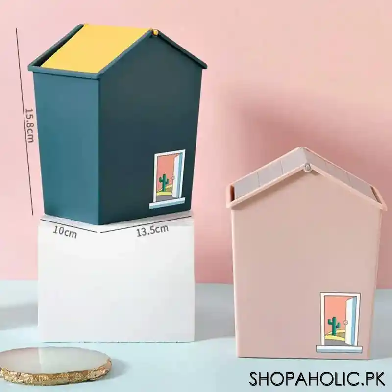 House Shaped Desktop Mini Trash Can