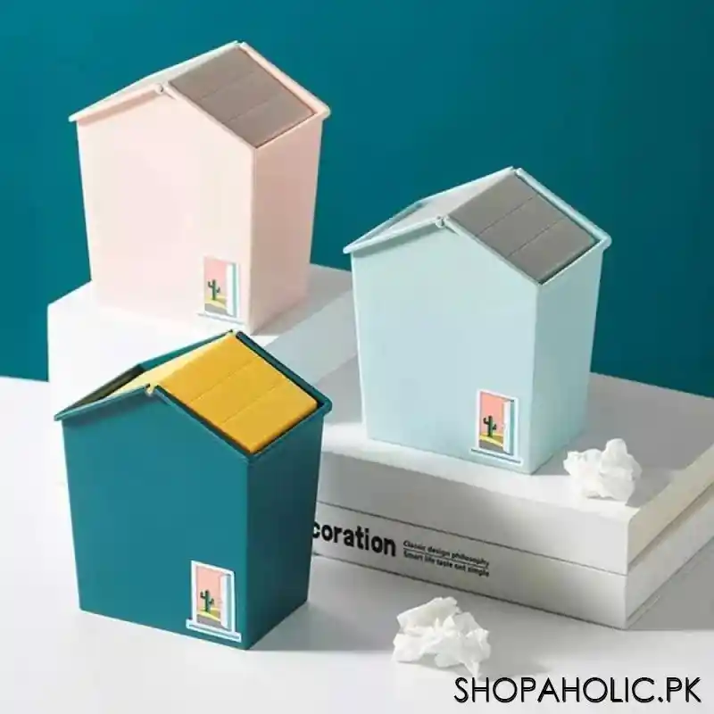 House Shaped Desktop Mini Trash Can