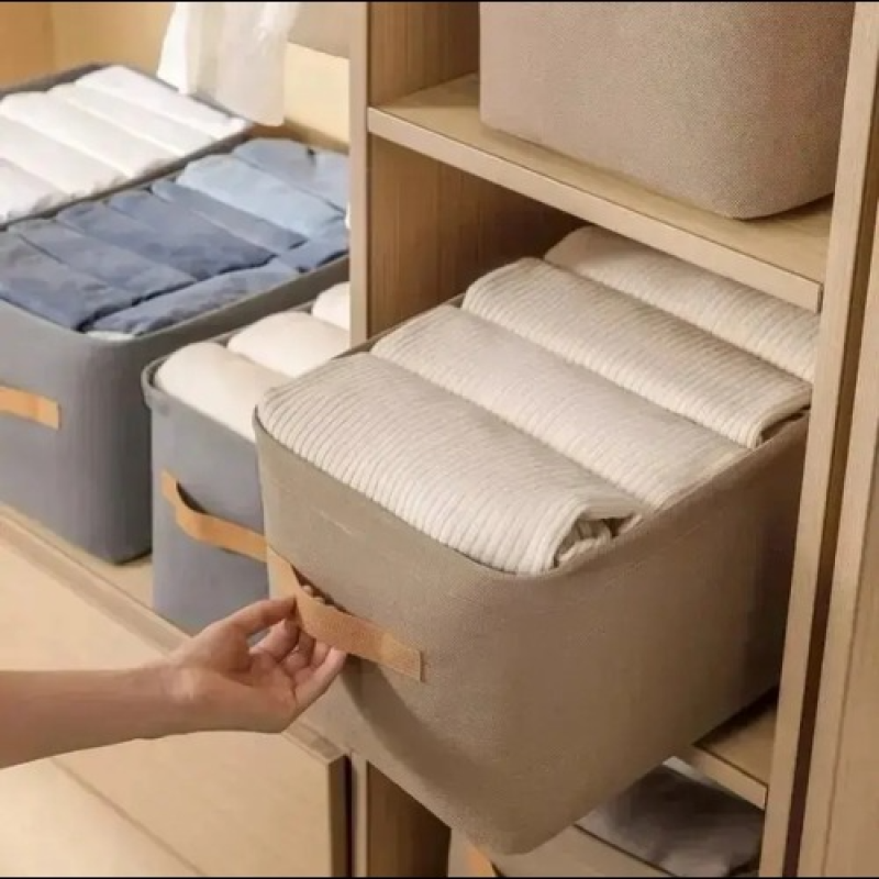 Foldable Space Saving Storage Basket