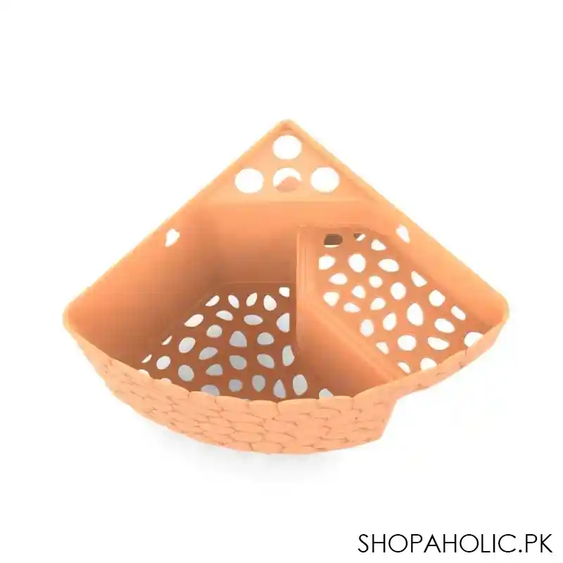 Imperial Wall Mounted Bathroom Storage Triangle Corner Shelf Organizer with Drainage hole