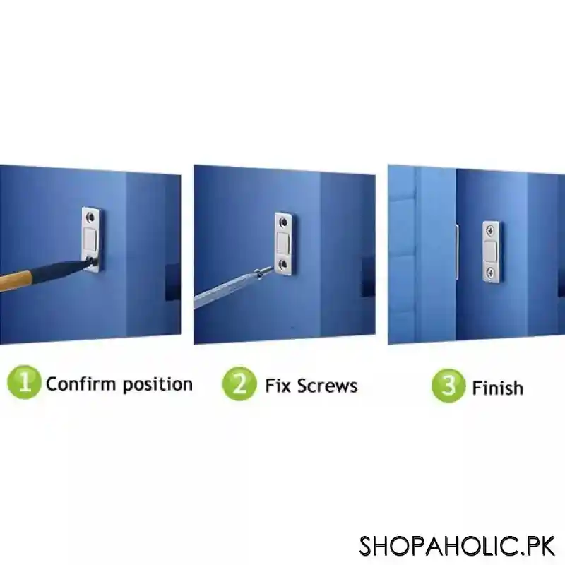 Invisible Magnetic Door Closer Catcher with Screws (Pair)