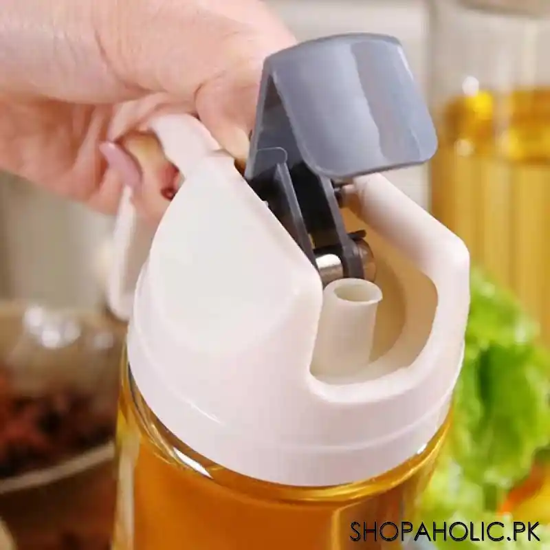 King Style Oil Bottle Dispenser with Automatic Cap and Stopper