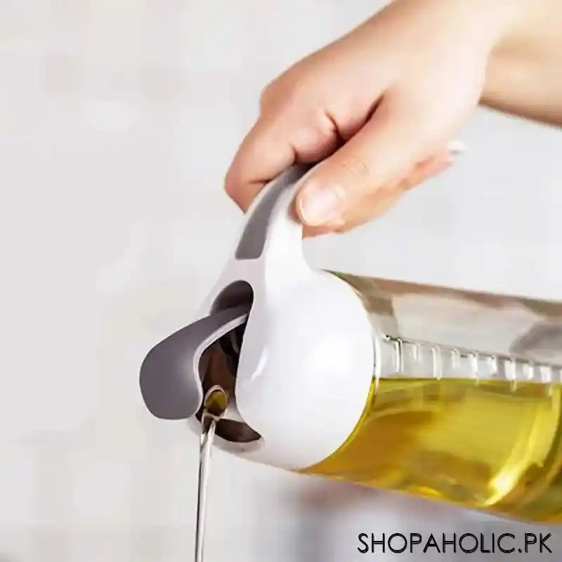 King Style Oil Bottle Dispenser with Automatic Cap and Stopper