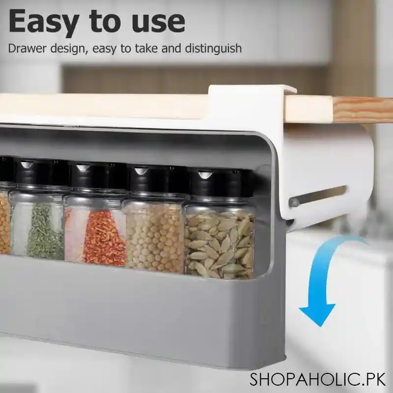 Kitchen Cupboard Store Under Shelf Spice Rack