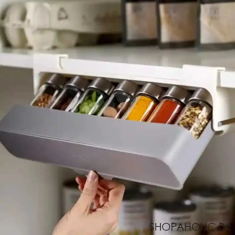 Kitchen Cupboard Store Under Shelf Spice Rack