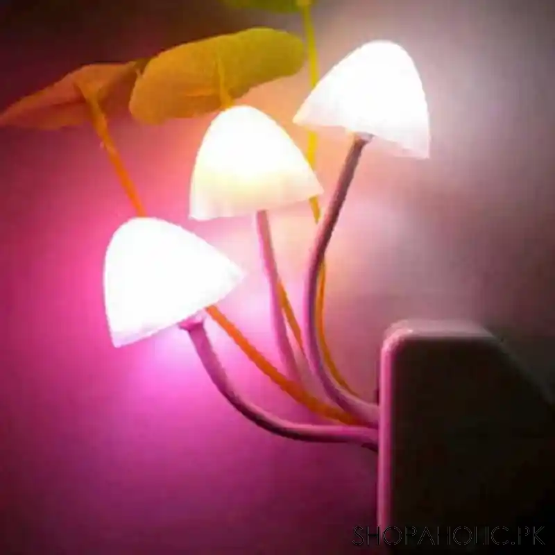 LED Mushroom Romantic Colorful Sensor Plug-in Night Light
