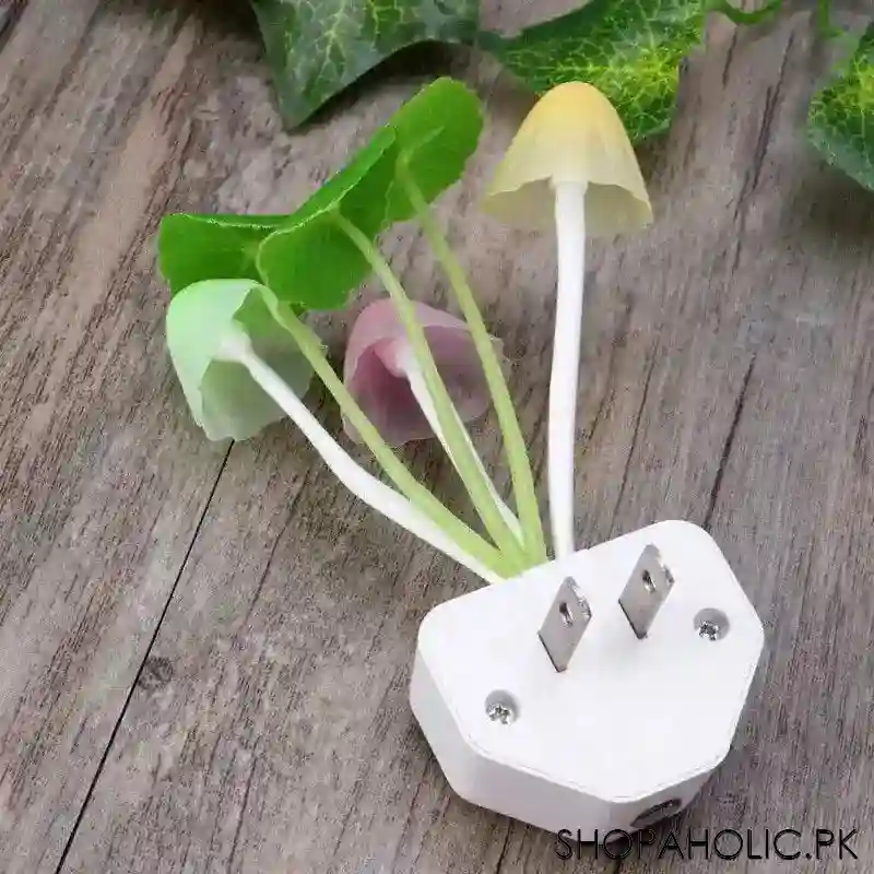 LED Mushroom Romantic Colorful Sensor Plug-in Night Light