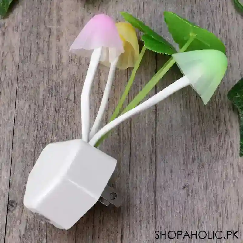 LED Mushroom Romantic Colorful Sensor Plug-in Night Light